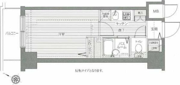 トーシンフェニックス笹塚駅前弐番館の物件間取画像